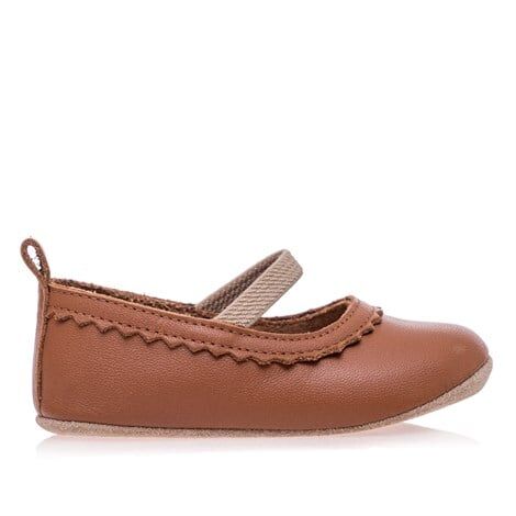 Merli&Rose Deri Babet Patik | Taba