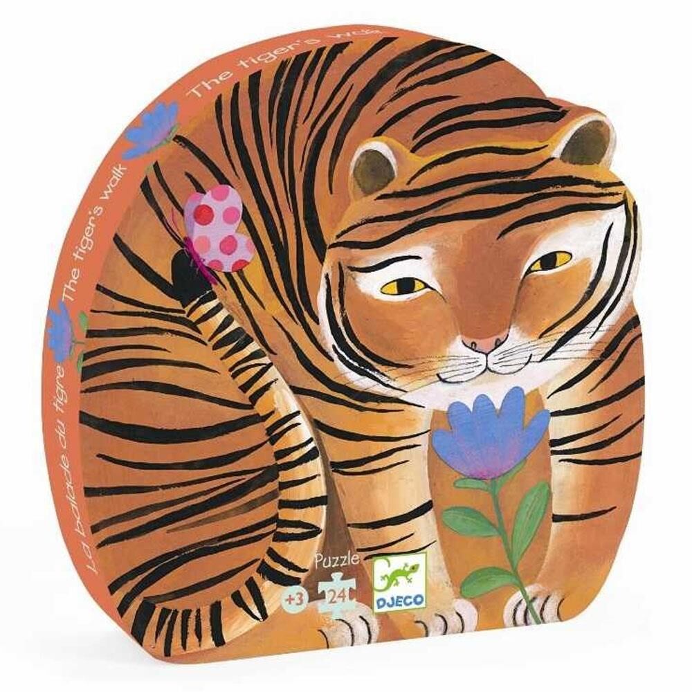 Djeco Dekoratif Puzzle 24 Parçalı Yapboz The Tigers Walk