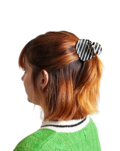 Eat My Socks - Heart B&W Stripes Mandal Toka