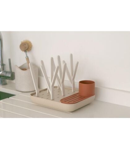 Beaba Forest Biberon Kurutma Standı - Terracotta - Clay