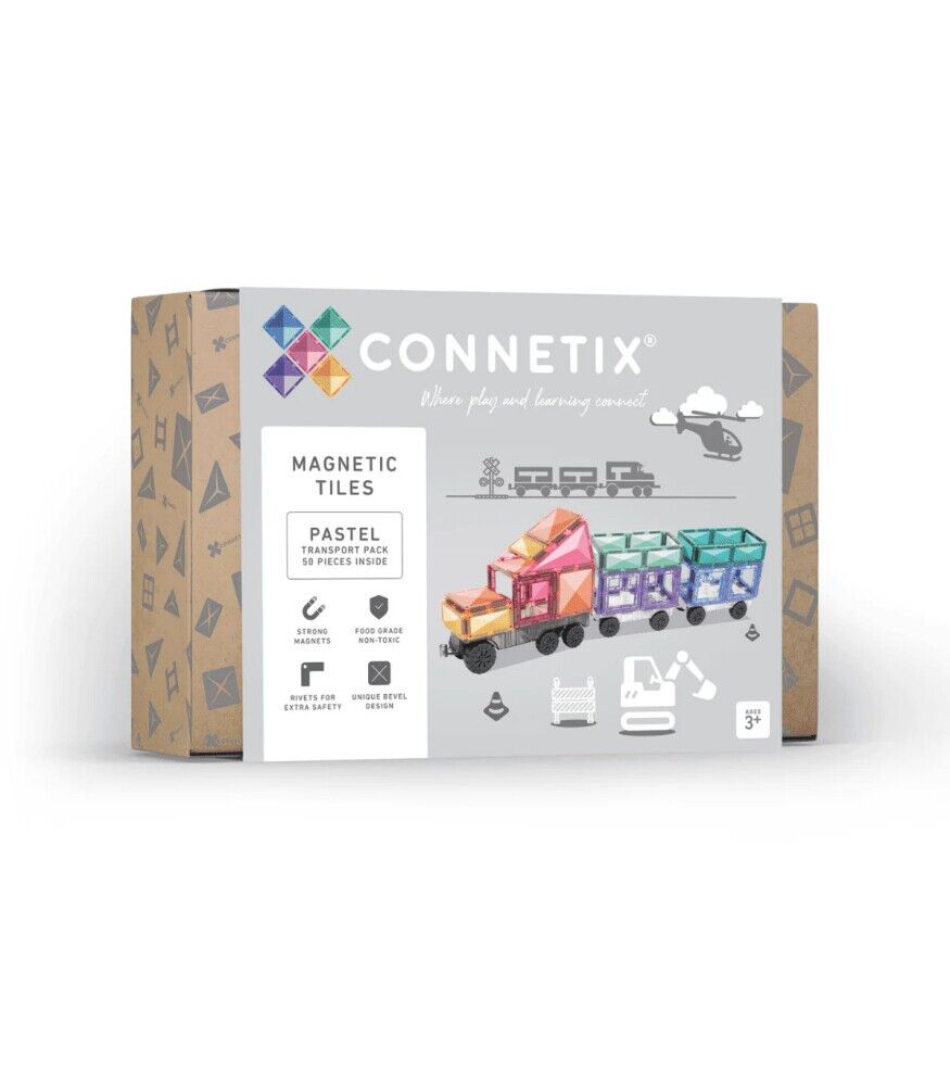 Connetix Rainbow Transport Pack Manyetik Bloklar - 50 Parça