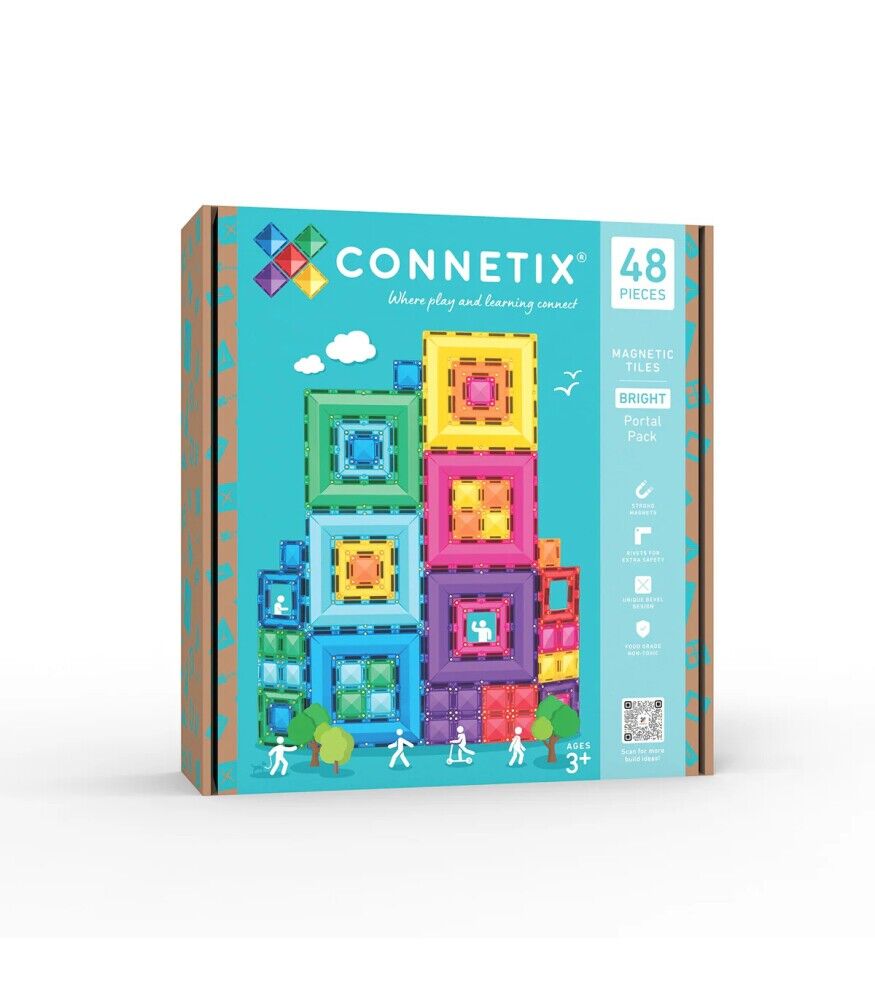 Connetix Bright Portal Pack Manyetik Bloklar - 48 Parça