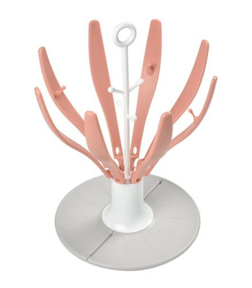 Beaba Katlanabilir Biberon Kurutma Stand - Old Pink