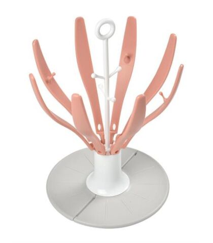 Beaba Katlanabilir Biberon Kurutma Stand - Old Pink