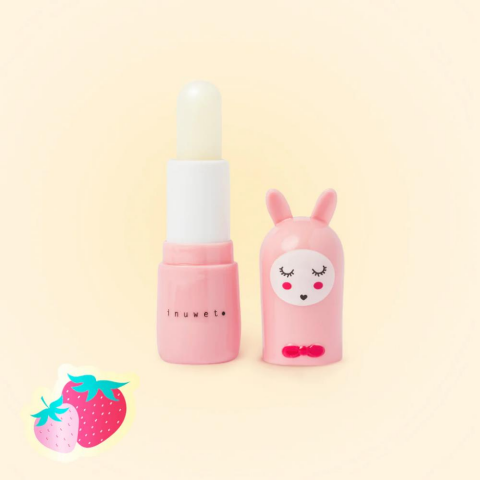 Inuwet - Bunny Lip Balm Strawberry / Pink