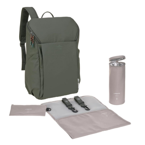 Lassig Slender Up Bebek Bakım Sırt Çantası Olive