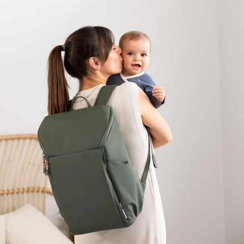 Lassig Slender Up Bebek Bakım Sırt Çantası Olive