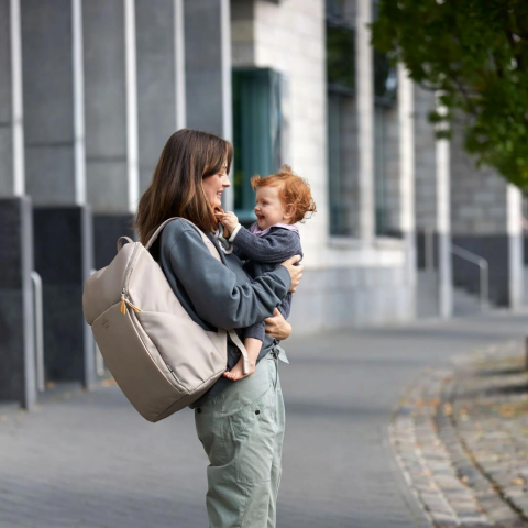 Lassig Slender Up Bebek Bakım Sırt Çantası Taupe