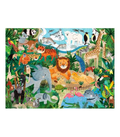 Crocodile Creek Puzzle - 24 Parça - Hayvanat Bahçesi