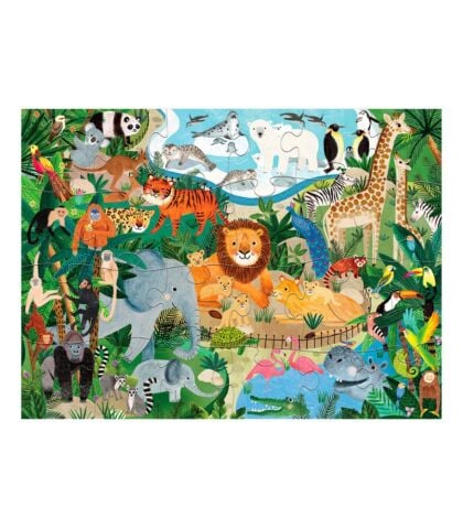 Crocodile Creek Puzzle - 24 Parça - Hayvanat Bahçesi