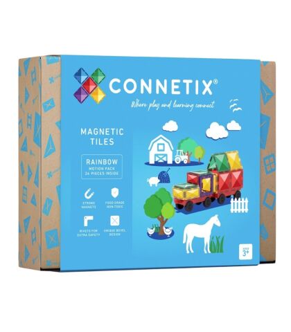 Connetix Rainbow Motion Pack Manyetik Bloklar - 24 Parça
