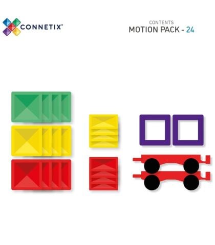 Connetix Rainbow Motion Pack Manyetik Bloklar - 24 Parça
