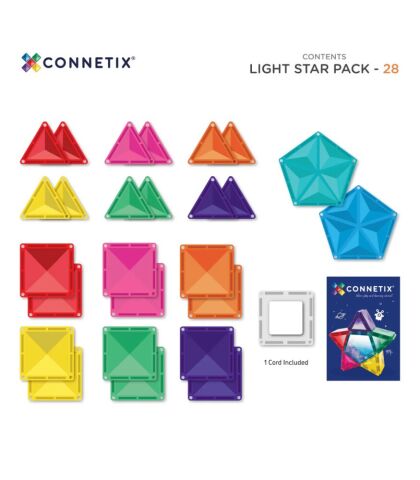 Connetix Light Star Pack Manyetik Bloklar - 28 Parça