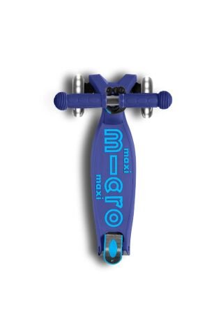 Micro Maxi Micro Deluxe LED Foldable 3Tekerlekli Scooter Navy Blue