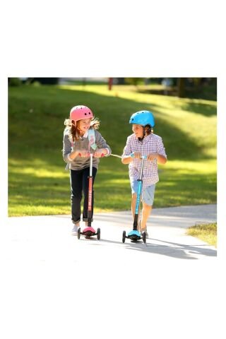 Micro Maxi Micro Deluxe LED Foldable 3Tekerlekli Scooter Navy Blue