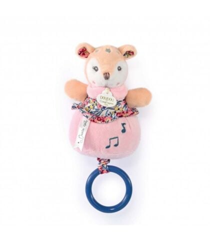 Doudou Müzikli Pembe Yavru Geyik 20 cm