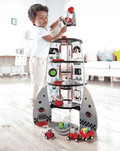 Hape 4 Katlı Ahşap Roket