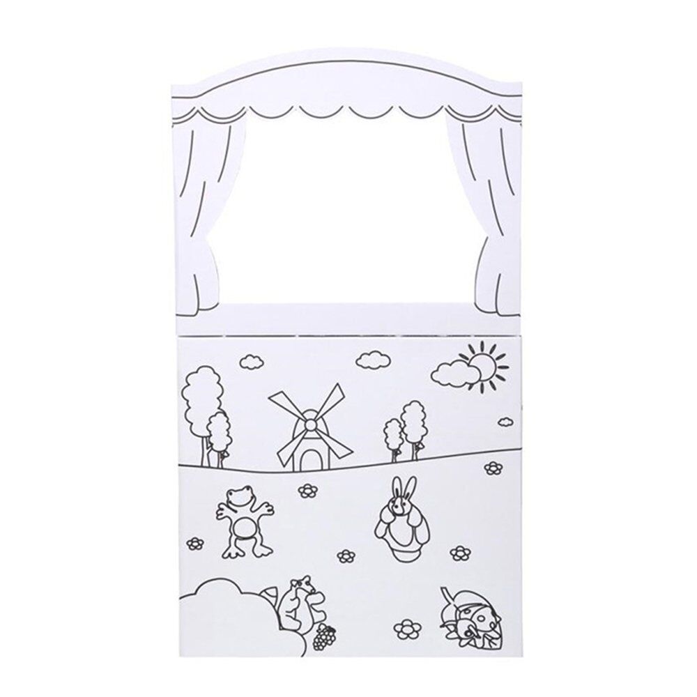 Beleduc Boyanabilir Kukla Tiyatro Sahnesi / Suluboya Hediyeli