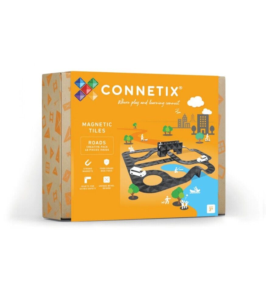 Connetix Creative Roads Pack Manyetik Bloklar - 48 Parça