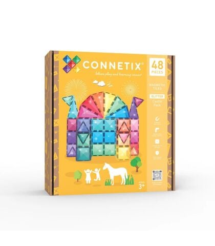 Connetix Glitter Castle Pack Manyetik Bloklar - 48 Parça