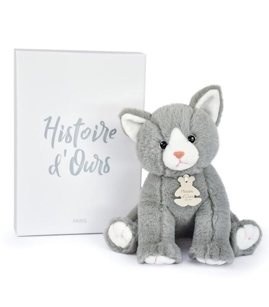 Doudou Gri Yavru Kedi 18 cm