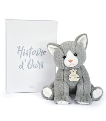 Doudou Gri Yavru Kedi 18 cm