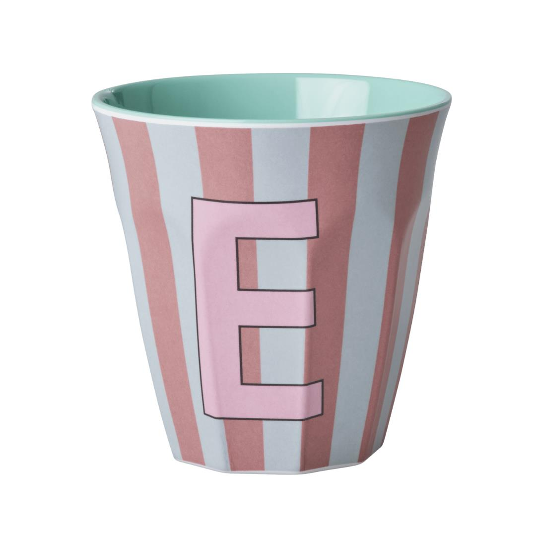 Rice - Melamin Çizgili Bardak - Pembe E