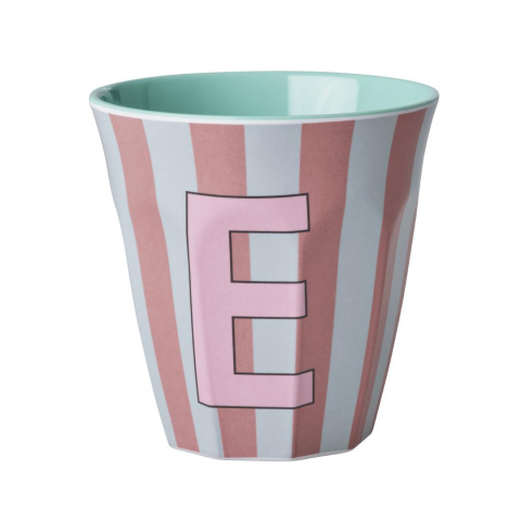 Rice - Melamin Çizgili Bardak - Pembe E