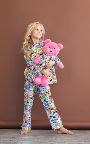 Luna Mia Gatto Uyku Arkadaşlı Pijama Seti