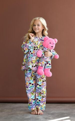 Luna Mia Gatto Uyku Arkadaşlı Pijama Seti
