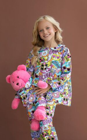 Luna Mia Gatto Uyku Arkadaşlı Pijama Seti