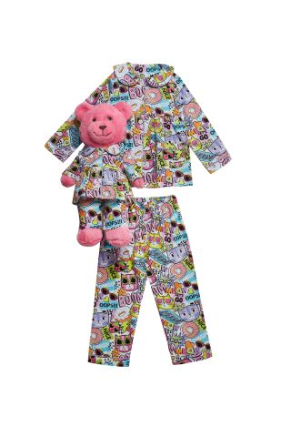 Luna Mia Gatto Uyku Arkadaşlı Pijama Seti