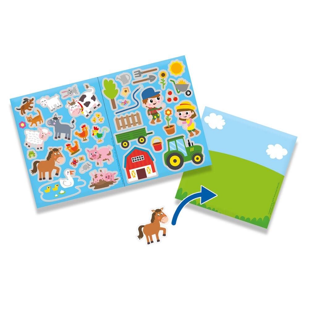 SES Creative Tak Çıkar Pencere Çıkartmaları - Çiftlik