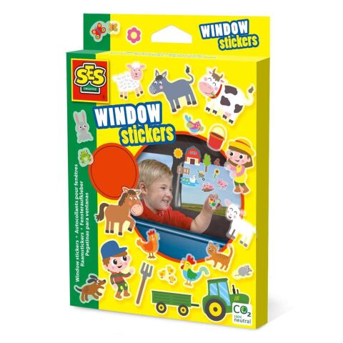 SES Creative Tak Çıkar Pencere Çıkartmaları - Çiftlik