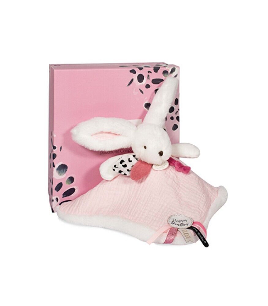 Doudou Hediye Kutulu Pembe Tavşan Uyku Arkadaşı 25 cm