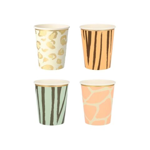 Meri Meri - Safari Party Cups - Safari Bardak - 8'Li