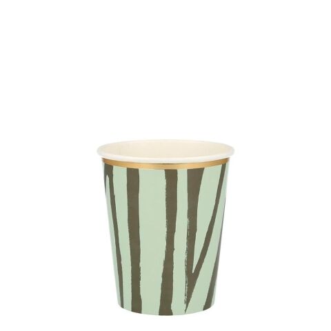Meri Meri - Safari Party Cups - Safari Bardak - 8'Li