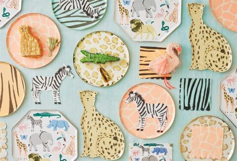 Meri Meri - Safari Party Cups - Safari Bardak - 8'Li