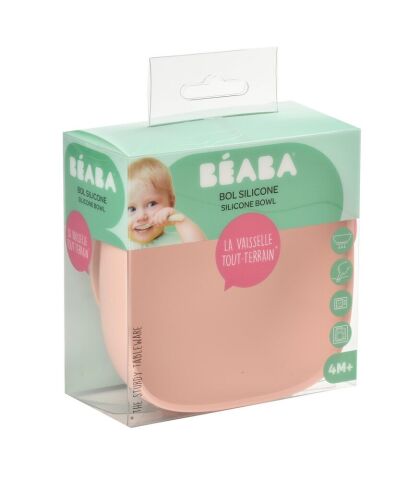 Beaba - Vakumlu Silikon Kase - Pink
