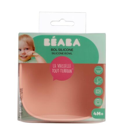 Beaba - Vakumlu Silikon Kase - Pink