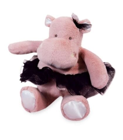 Doudou Tütülü Pembe Hipopotam 22 cm
