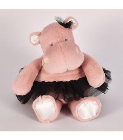Doudou Tütülü Pembe Hipopotam 22 cm