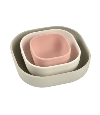 Beaba Silikon Kase Seti (3 Parça) - Velvet grey