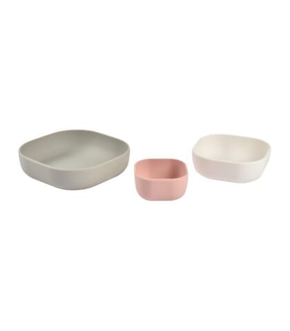 Beaba Silikon Kase Seti (3 Parça) - Velvet grey