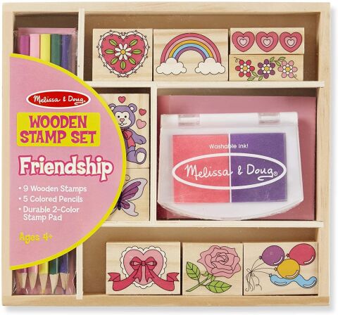 Melissa&Doug Ahşap Baskı Seti - Arkadaşlık