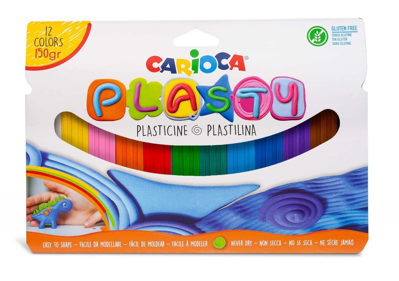 Carioca Plasty Kurumayan Oyun Hamuru 12 Renk - 150gr