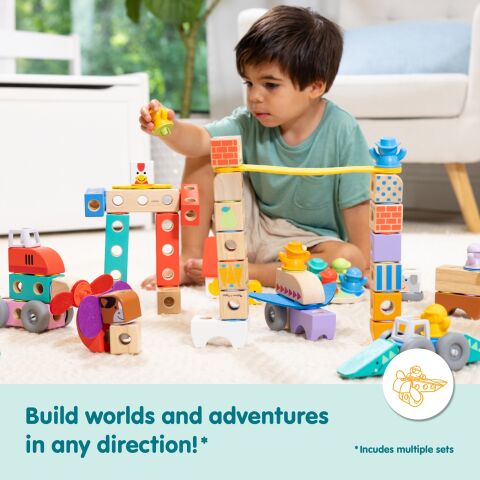 Melissa & Doug - Blockables - Kasaba Oyun Seti - 73 parça