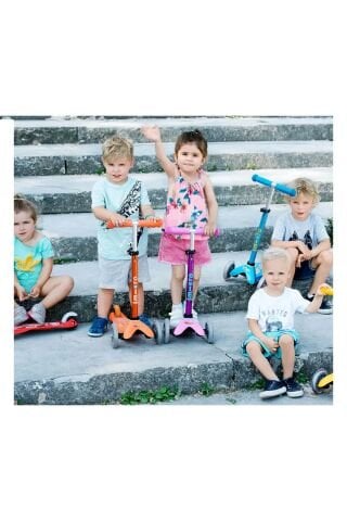 Micro Mini Deluxe LED 3 Tekerlekli Scooter Red