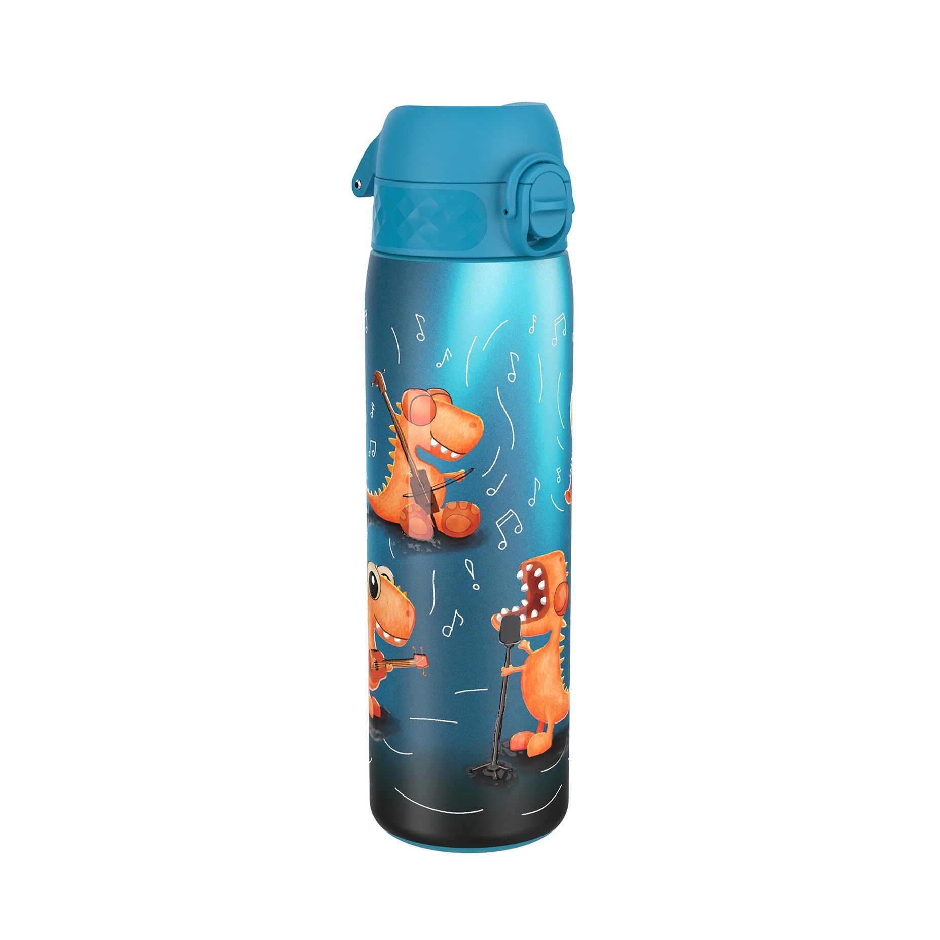 Ion8 - Paslanmaz Çelik İnce Suluk - Şarkıcı Dinozor - 600 ml - Sızdırmaz