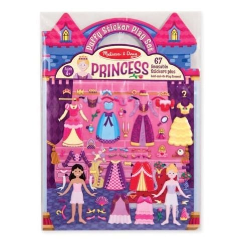 Melissa&Doug Kabartmalı Puffy Çıkartma Kitabı - Prenses